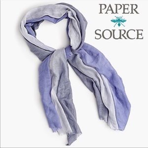 Paper Source Ombré Blue Scarf